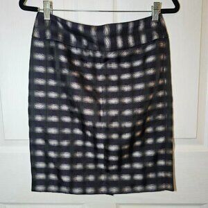 The Limited Women's Black and Purple Geometric Print Pencil Skirt Size 2